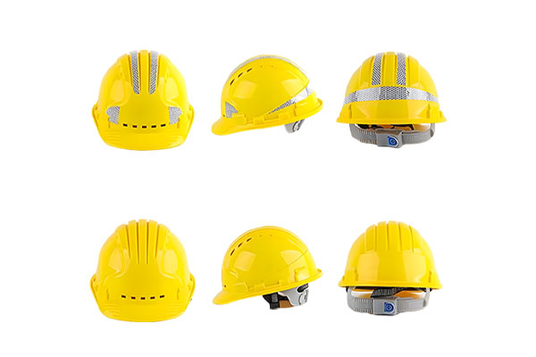 Reflective Strip ABS Hard Hat Five Ribs Construction Site Supervision Construction Engineering Labor Protection Safety Helmet Printing