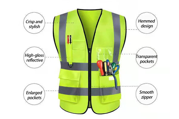 Reflective Vest Vest Work Clothes Construction Safety Sanitation Fluorescent Customized Transportation